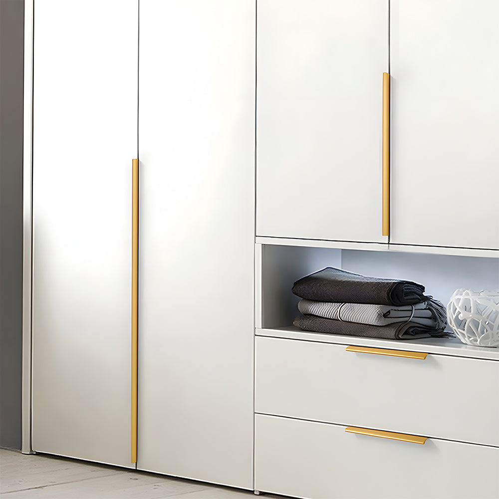 Modern Aluminium Curved Lip Edge Pull Handles