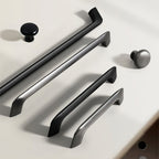 Modern Angled-Leg D Cupboard Handles and Knobs