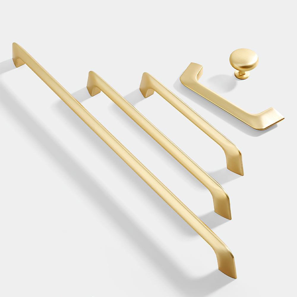 Modern Angled-Leg D Cupboard Handles and Knobs