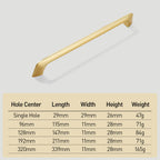 Modern Angled-Leg D Cupboard Handles and Knobs