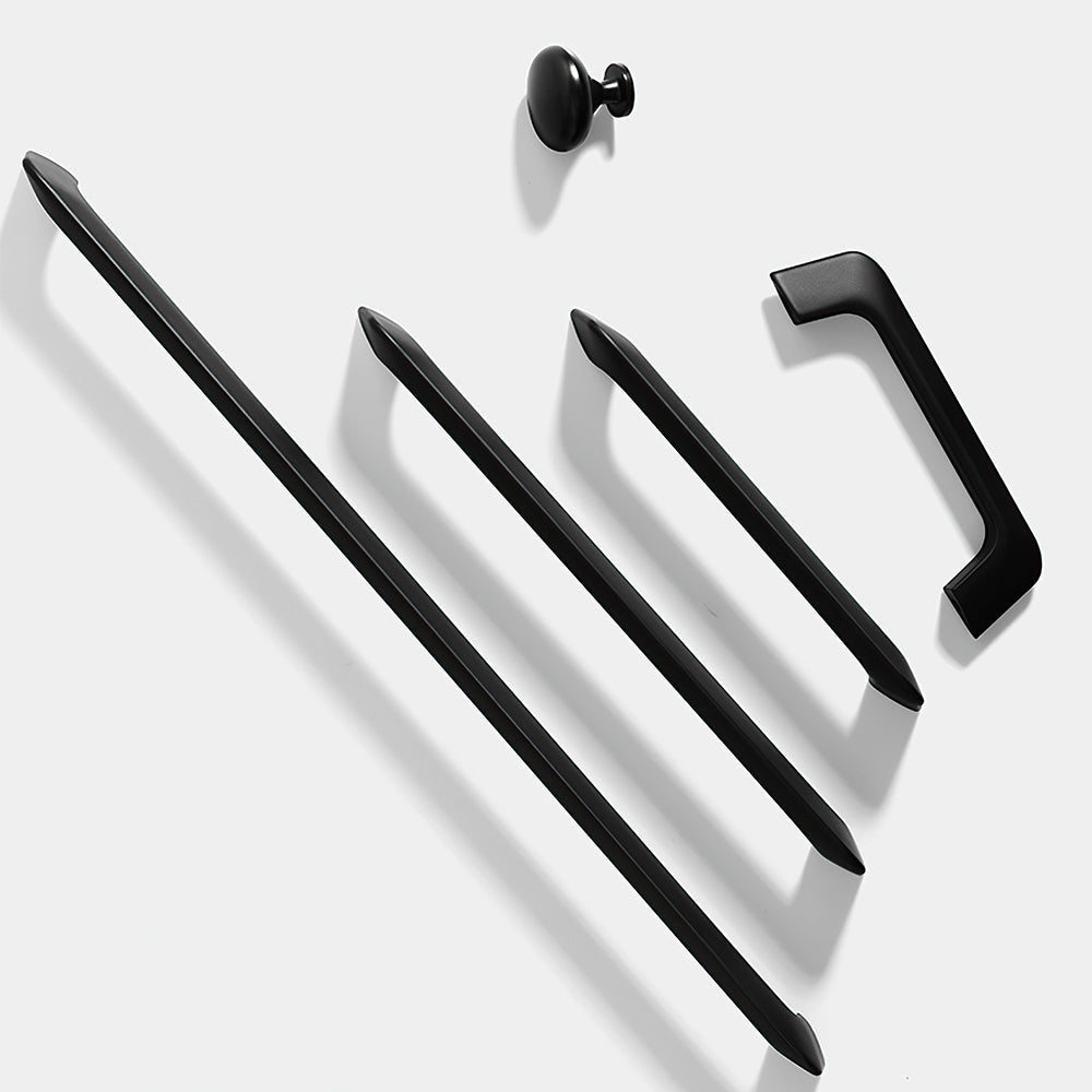 Modern Angled-Leg D Cupboard Handles and Knobs
