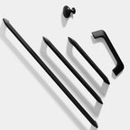 Modern Angled-Leg D Cupboard Handles and Knobs