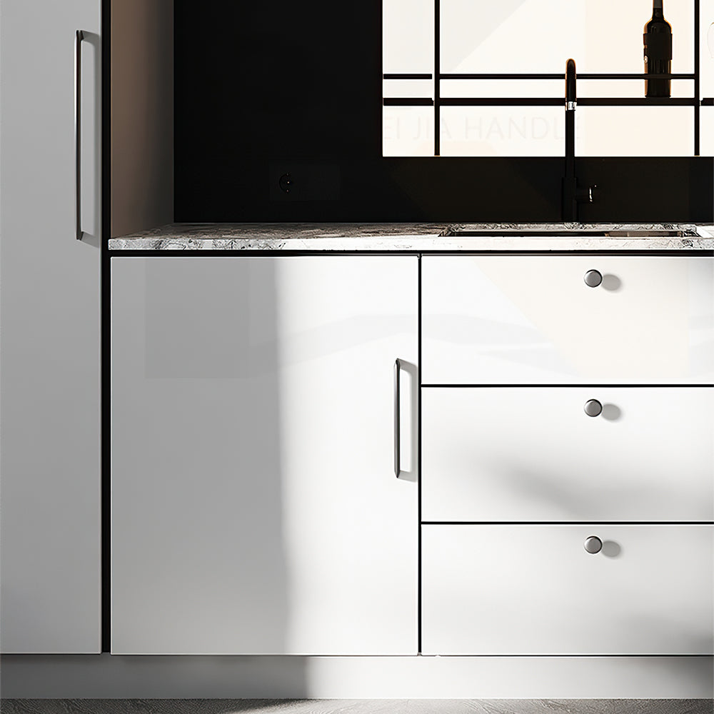 Modern Angled-Leg D Cupboard Handles and Knobs