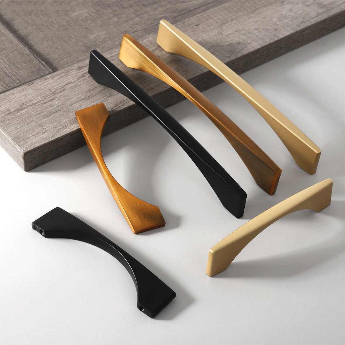 Modern Arched Aluminium Drawer Handles