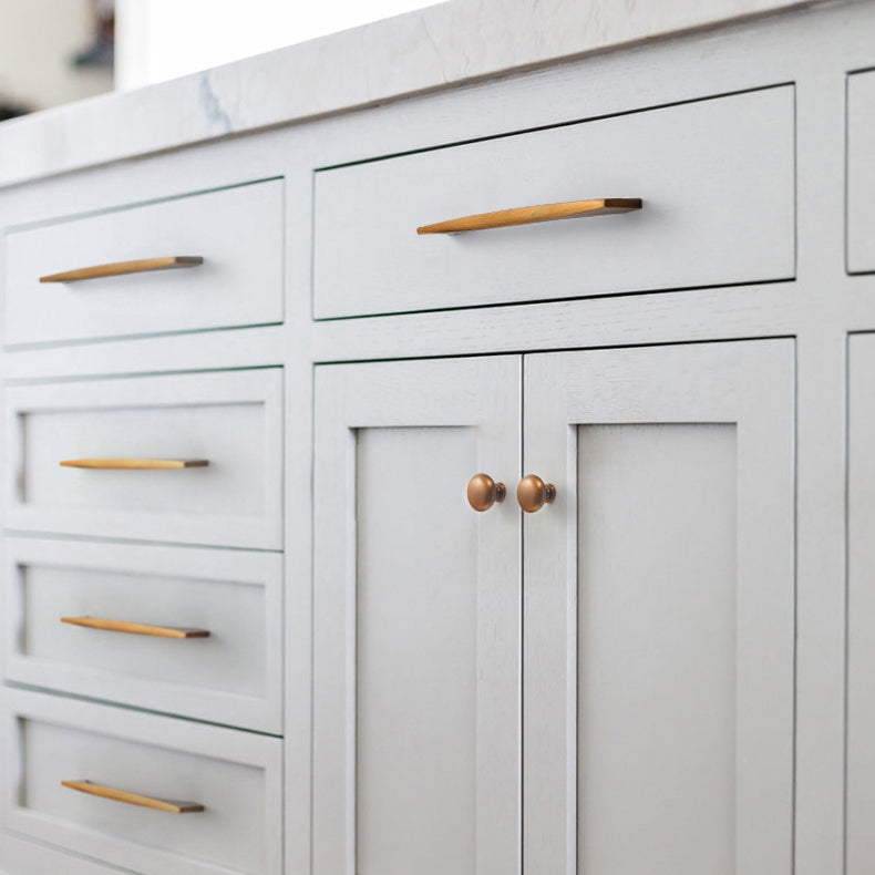 Modern Arched Aluminium Drawer Handles