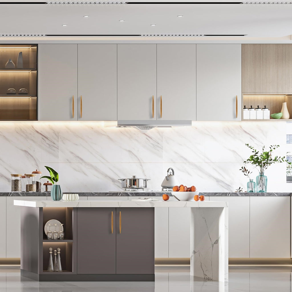 Modern Arched Aluminium Drawer Handles