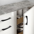 Modern Arched Aluminium Drawer Handles