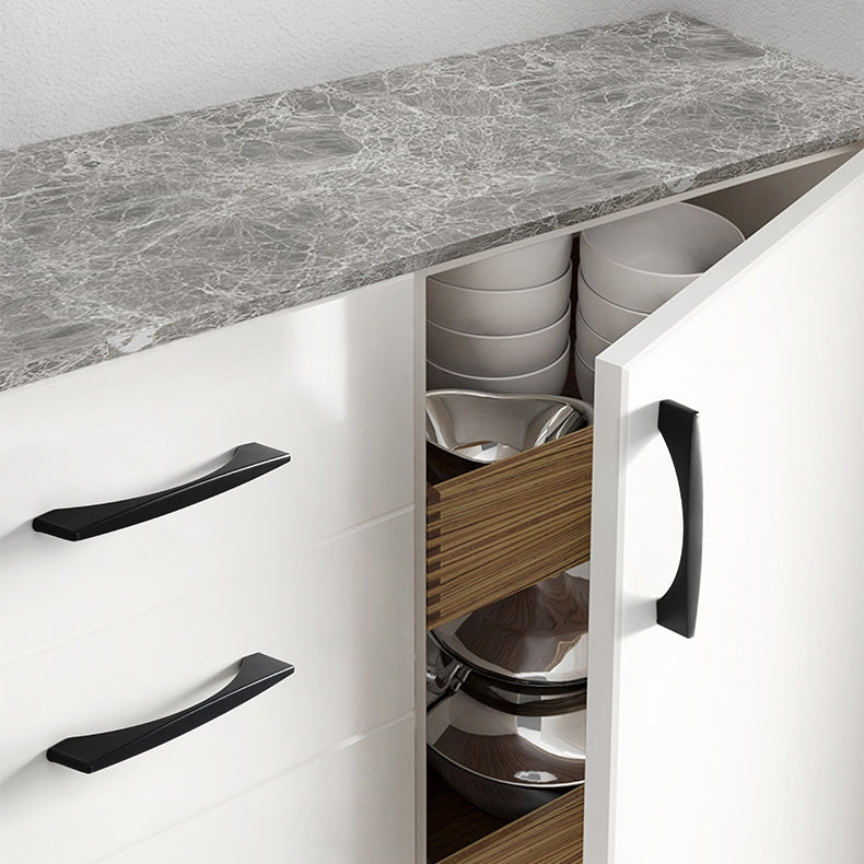 Modern Arched Aluminium Drawer Handles