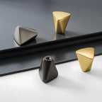 Modern Asymmetric Cupboard Handles & Triangle Knobs