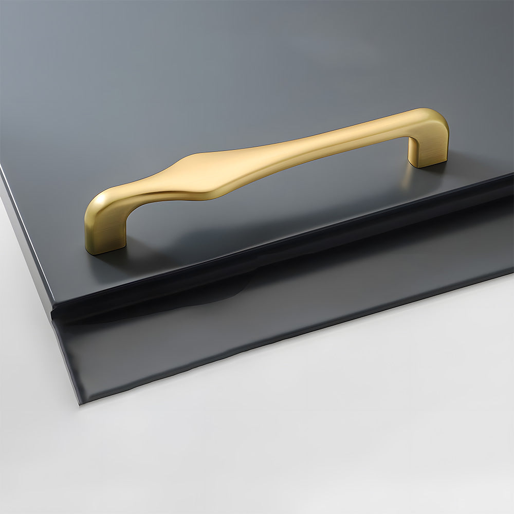 Modern Asymmetric Cupboard Handles & Triangle Knobs