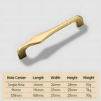 Modern Asymmetric Cupboard Handles & Triangle Knobs