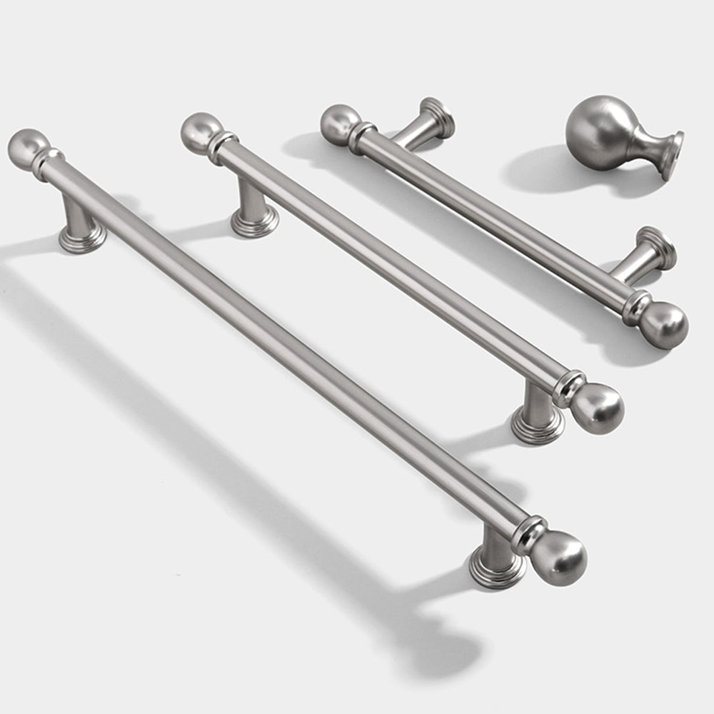 Modern Ball-End T-Bar Cupboard Handles & Knobs