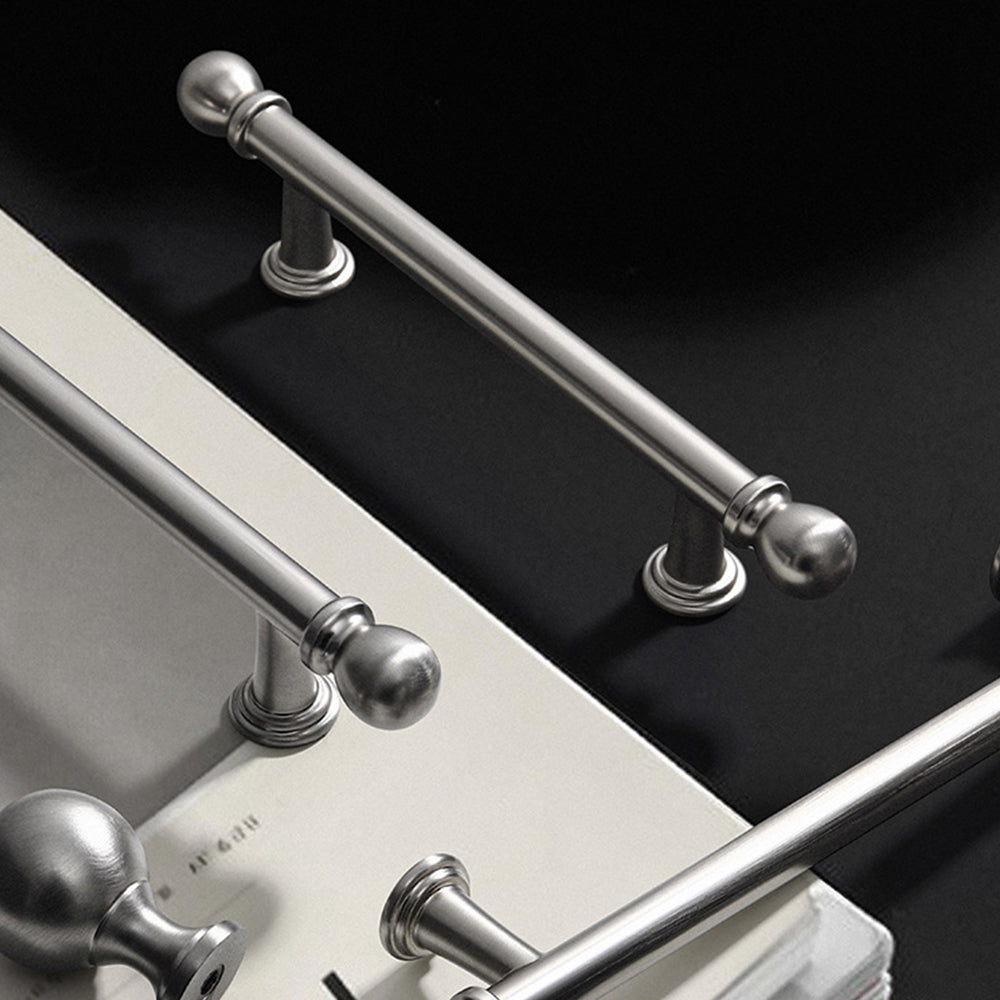 Modern Ball-End T-Bar Cupboard Handles & Knobs