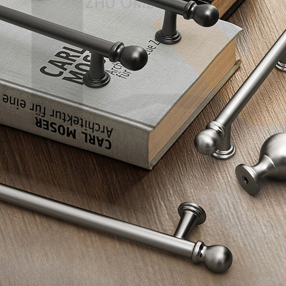Modern Ball-End T-Bar Cupboard Handles & Knobs