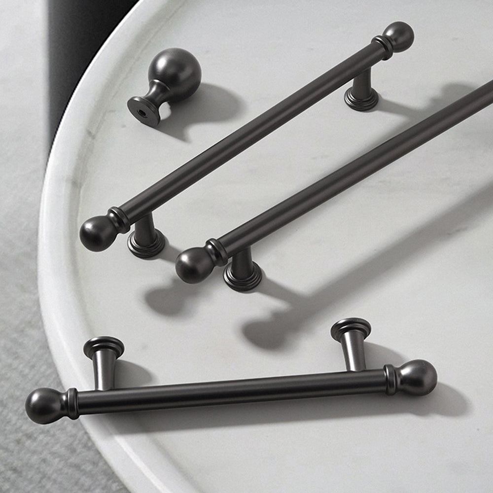 Modern Ball-End T-Bar Cupboard Handles & Knobs