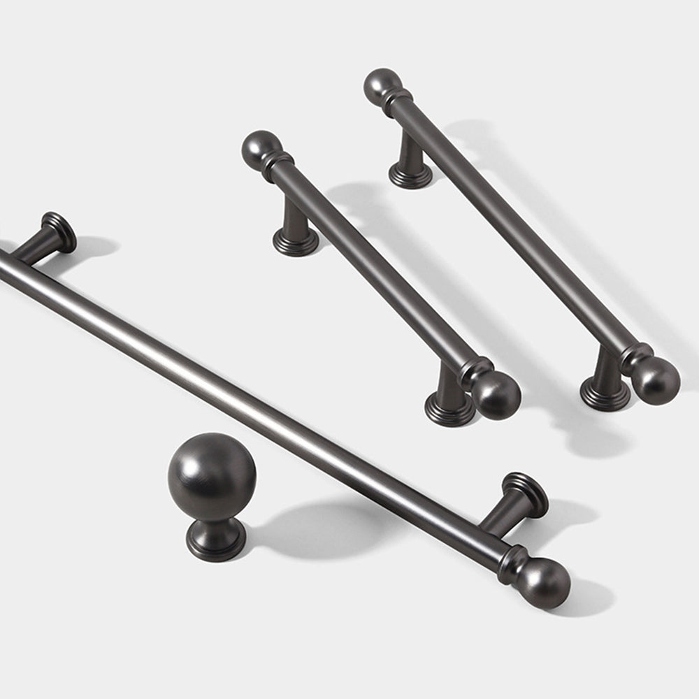 Modern Ball-End T-Bar Cupboard Handles & Knobs