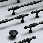 Modern Baluster T-Bar Cupboard Handles & Knobs in Solid Brass