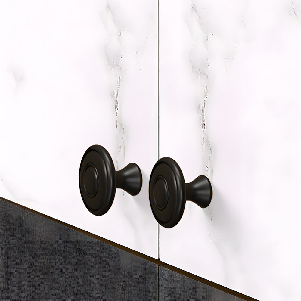 Modern Baluster T-Bar Cupboard Handles & Knobs in Solid Brass