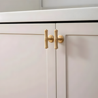 Modern Bamboo Brass Wardrobe Handles & Knobs