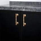 Modern Bamboo Brass Wardrobe Handles & Knobs