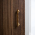 Modern Bamboo Brass Wardrobe Handles & Knobs