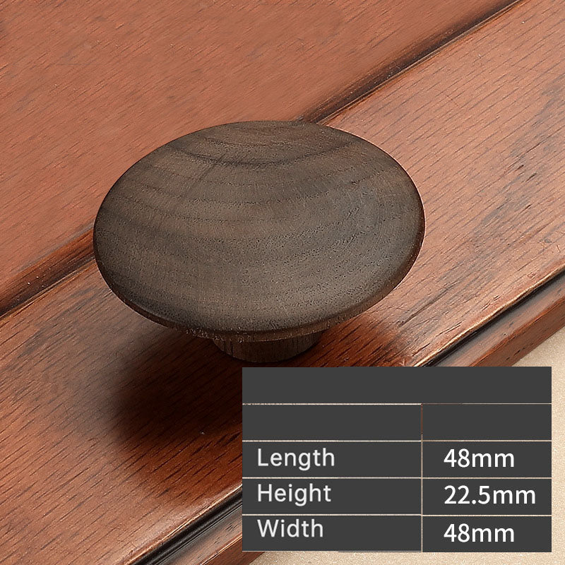Modern Beech and Walnut D Cupboard Handles & Knobs