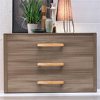 Modern Beech and Walnut D Cupboard Handles & Knobs
