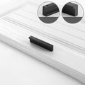 Modern Black L-Profile Finger Pull Cupboard Handles
