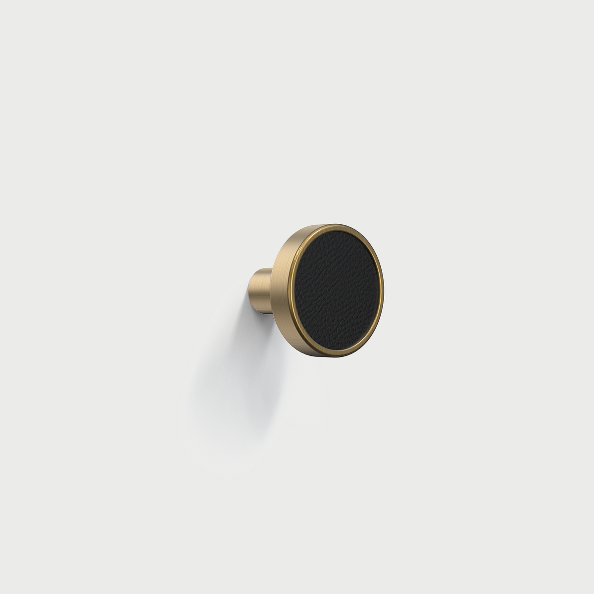 Modern Black Leather T-Bar Cupboard Handles & Knobs
