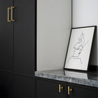 Modern Brass Bobbin Cupboard Handles & Knobs