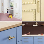 Modern Brass Bobbin Cupboard Handles & Knobs