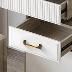 Modern Brass Bow Drawer Handles with Wide Square Feet