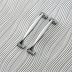 Modern Brass Bow Drawer Handles with Wide Square Feet
