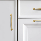 Modern Brass D Wardrobe Handles & Round Knobs