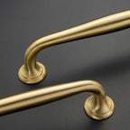 Modern Brass D Wardrobe Handles & Round Knobs