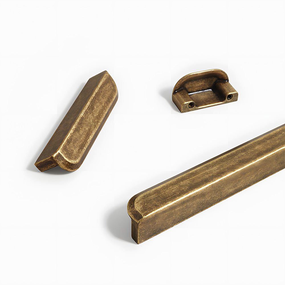 Modern Brass Lip Pull Drawer Handles