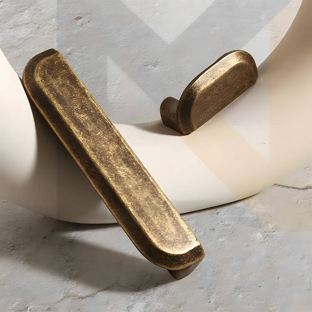 Modern Brass Lip Pull Drawer Handles