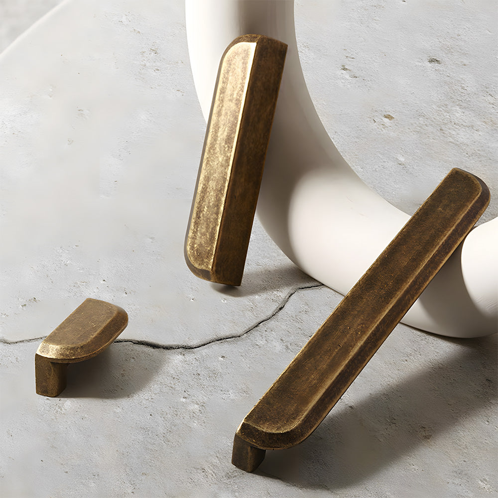 Modern Brass Lip Pull Drawer Handles