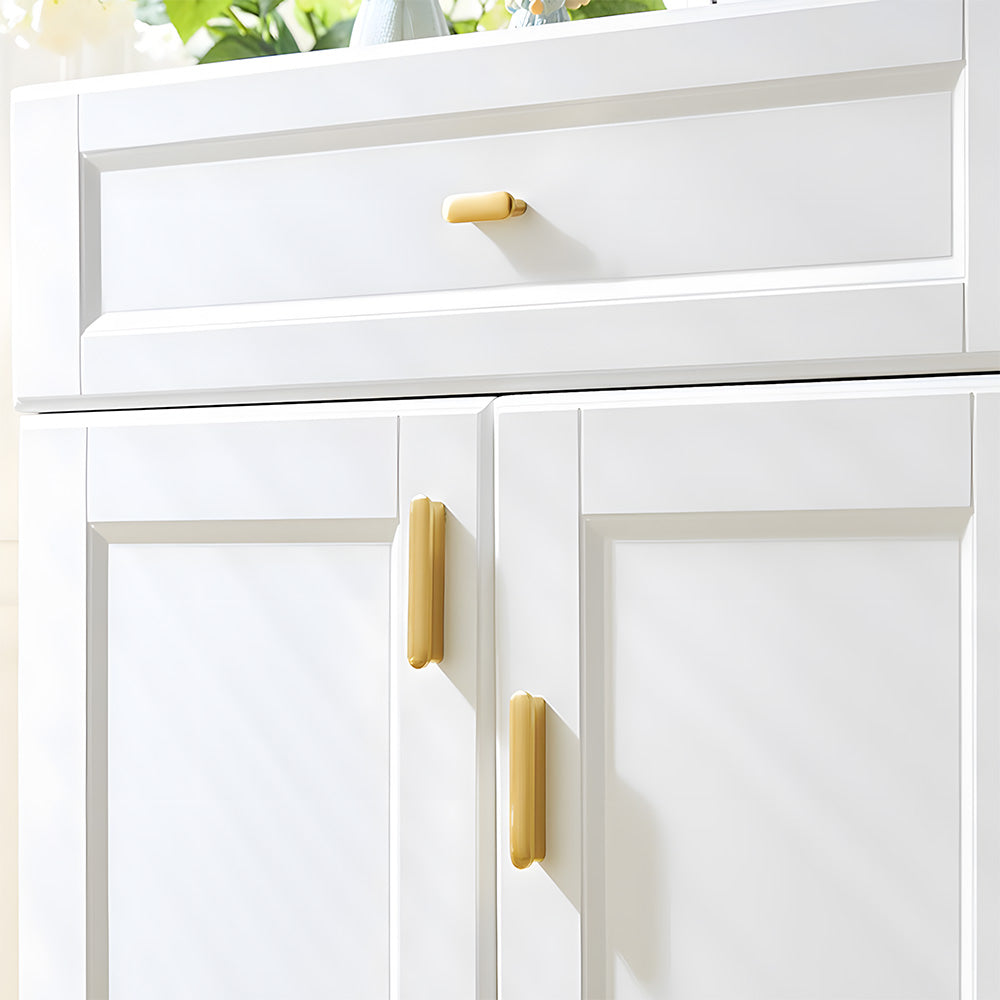 Modern Brass T-Bar Cupboard Handles