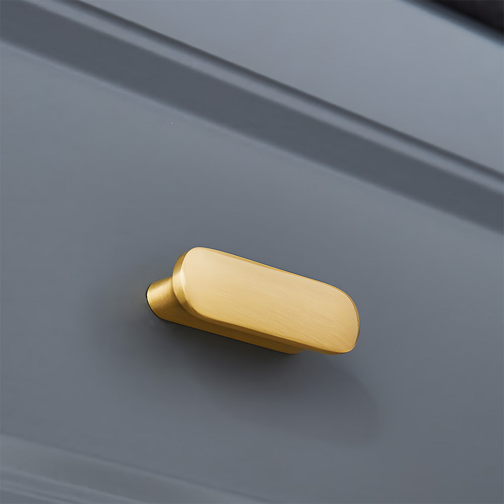 Modern Brass T-Bar Cupboard Handles