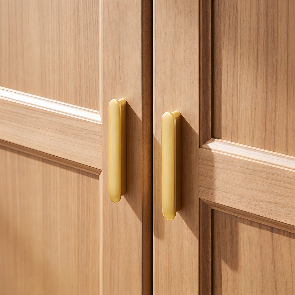 Modern Brass T-Bar Cupboard Handles