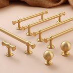 Modern Brass T-Bar Cupboard Handles & Knobs