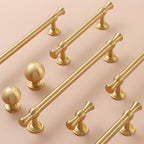 Modern Brass T-Bar Cupboard Handles & Knobs