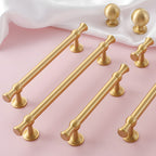 Modern Brass T-Bar Cupboard Handles & Knobs