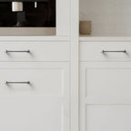 Modern Brushed Nickel D Wardrobe Handles and Knobs