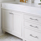 Modern Brushed Nickel D Wardrobe Handles and Knobs