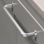 Modern Brushed Nickel D Wardrobe Handles and Knobs