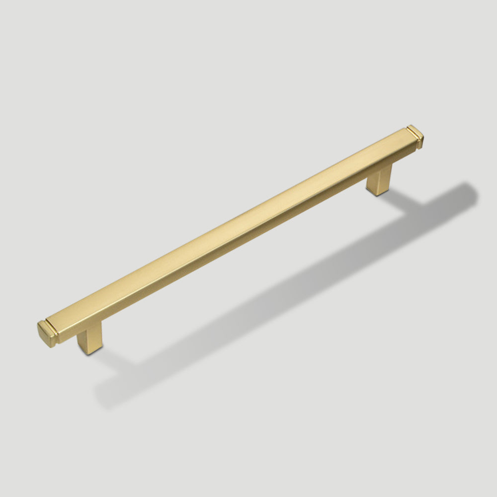 Modern Brushed Square T-Bar Cupboard Handles