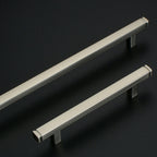 Modern Brushed Square T-Bar Cupboard Handles