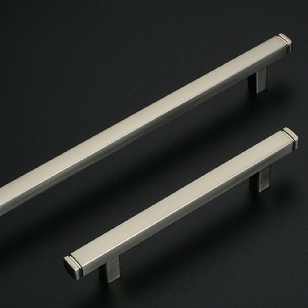 Modern Brushed Square T-Bar Cupboard Handles